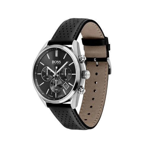 Montre Hugo Boss - Champion - Bracelet Cuir Noir - 1513816