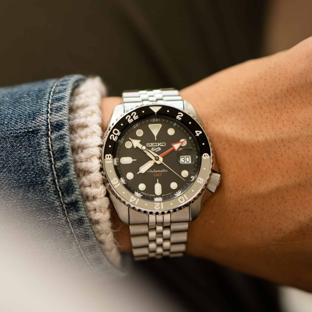 Montre Seiko 5 GMT Sports SKX Series - Noir - SSK001K1
