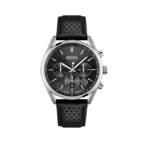 Montre Hugo Boss - Champion - Bracelet Cuir Noir - 1513816