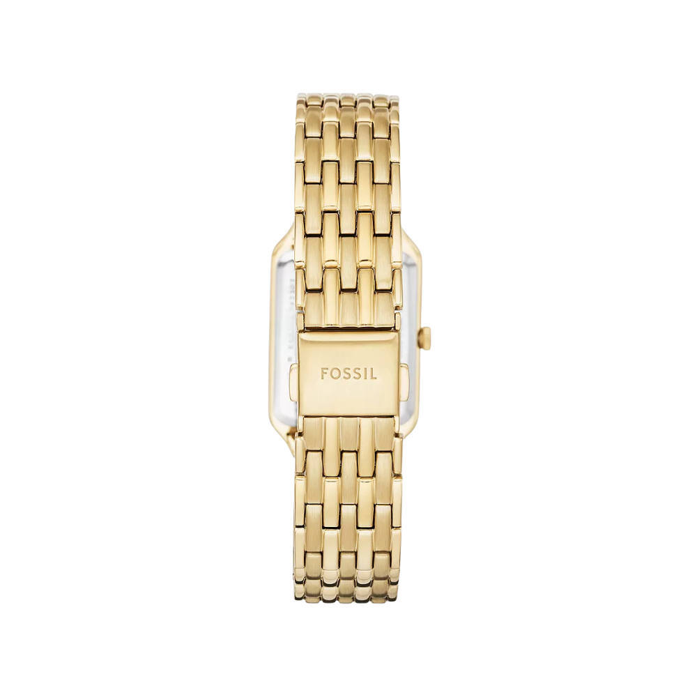 Montre Fossil Raquel ES5220 – Rectangle, Dorée en Acier Inoxydable