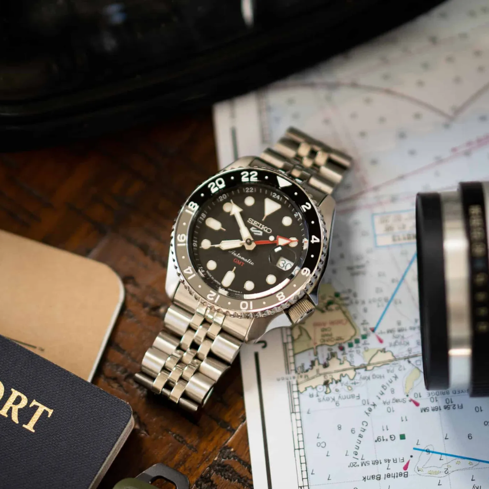 Montre Seiko 5 GMT Sports SKX Series - Noir - SSK001K1