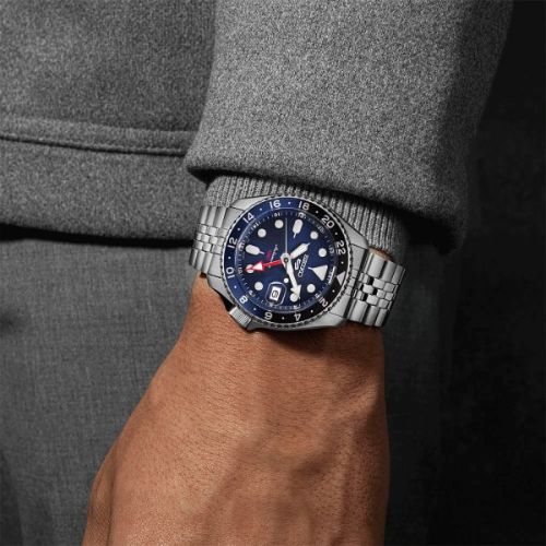 Montre Seiko 5 GMT Sports SKX Series - Blue Dial - SSK003K1